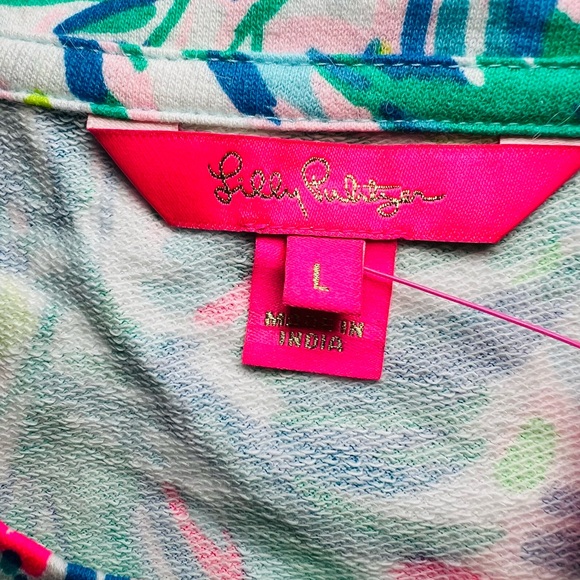 Lilly Pulitzer Jansen Long Sleeved Sweatshirt Size L/ NWT - Picture 10 of 10